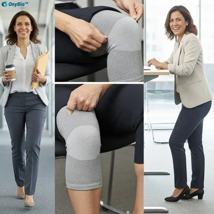 Onybio™ Rodillera de Compresión en Bambú Natural